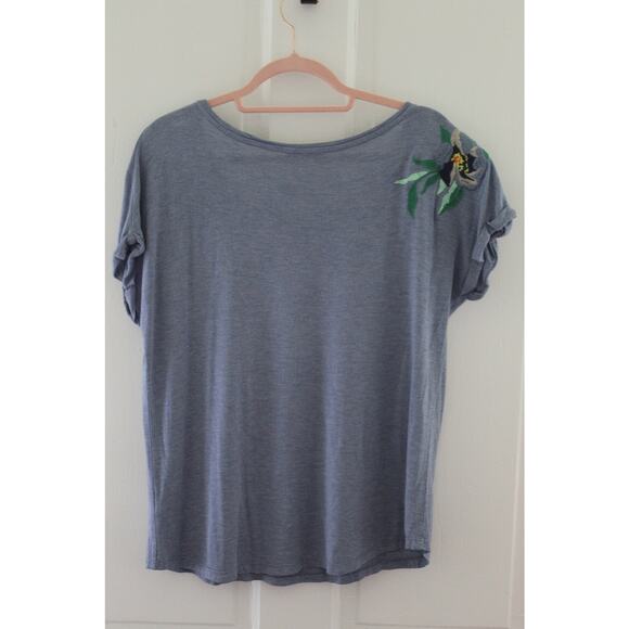 Women's Size Medium Hannah Lightweight Flowers Blue - Picture 2 of 6